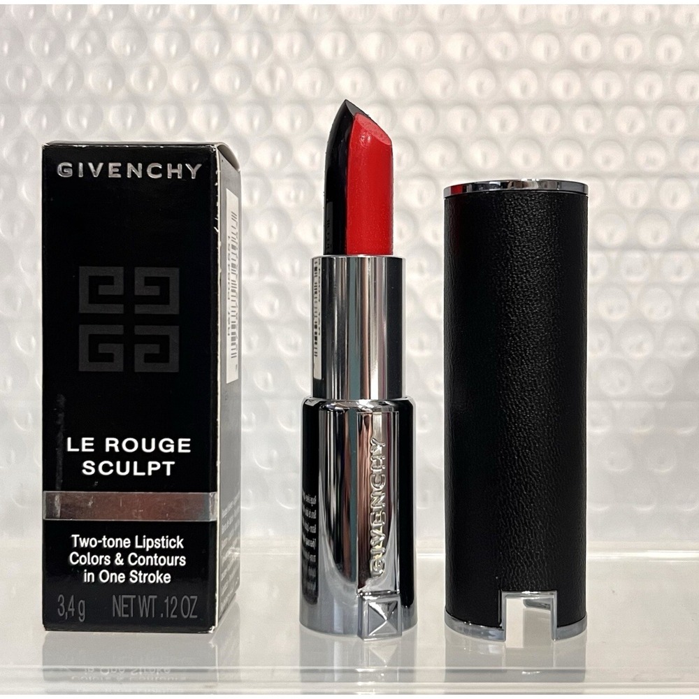 Givenchy Le Rouge Sculpting Lipstick 01 Sculpt Rouge Red Black Noir